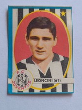 FIGURINA CALCIO LAMPO 1961/62 - LEONCINI  (JUVENTUS) N. 61