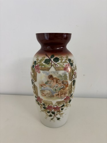 Vaso vetro opaline con - vaso,