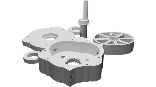Modello motore rotativo - motore, a
