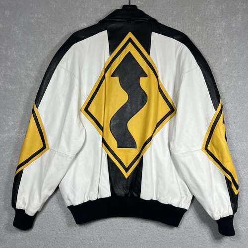 Giacca pelle bomber vintage - giacca,