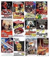 VINTAGE SCI FI FILMS POSTERS