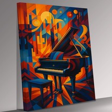 Quadro arte parete pianoforte