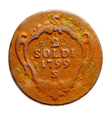 2 soldi 1799 S Schmöllnitz Contea di Gorizia e Gradisca Francesco II Asburgo