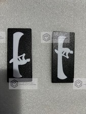 repliche coppia badge stemmi loghi fregio fiat panda 4x4 sisley modanature canoa