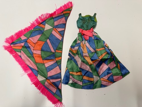 Abito scialle vintage 1970 - scialle,