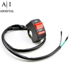 Interruttore Manubrio Moto Universale On Off 12V 10A Per Luci Led ATV Bici CE