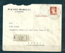 1939 RACCOMANDATA IMPERIALE 1,75 lire SU BUSTA VIAGGIATA