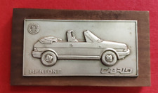 TARGA PLACCA FIAT RITMO CABRIO BERTONE ACCESSORIO GADGET AUTOMOBILIA VINTAGE?