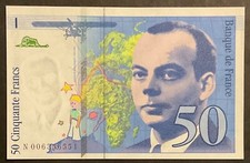 50 FRANCS 1996 BANQUE DE FRANCE 50 FRANCHI FRANCIA BANCONOTA CARTAMONETA