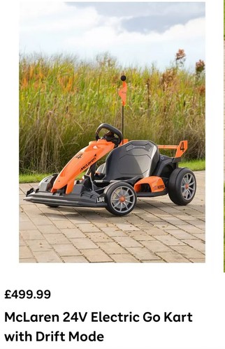 Mclaren kart elettrico - kart,