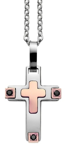 Collana zancan uomo acciaio - zancan,
