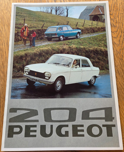 Brochure auto peugeot 204 1976 - brochure,