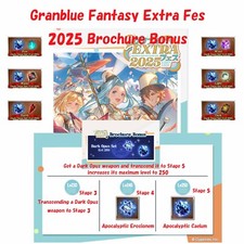 Brochure Granblue Fantasy Extra Fes 2025 bonus solo codice seriale apocalittico