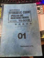 TADANO TG500E MANUALE