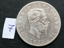 MONETA REGNO 5 LIRE 1874