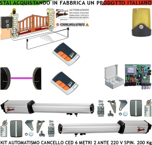 Cancello elettrico 2 ante - 2,