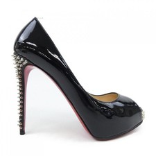 Scarpe Christian Louboutin décolleté tacco EU 36,5 US 6,5 nere autentiche