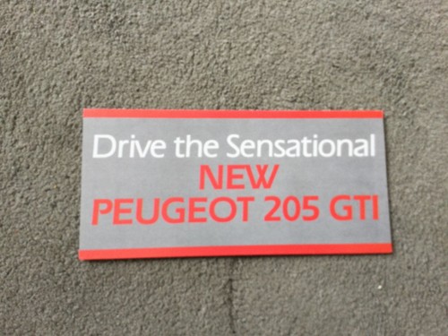 Brochure peugeot 205 gti - brochure,