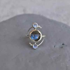 Anello fatto a mano pietra di