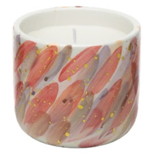 Vasetto candela cuoridipinto