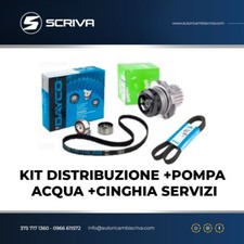 kit distribuzione +Pompa Acqua +Kit Servizi .AUDI A4 2.0 Tdi Motore BPW dal 2004