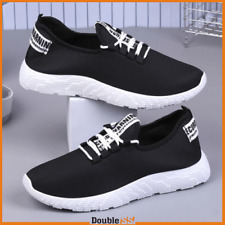Scarpe da Uomo Sportive Nere Bianche Sneakers Comode Stringate Leggere Eleganti