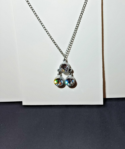 Collana inox con pietre in - collana,