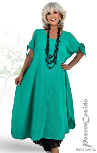 Abito lagenlook cold shoulder - lagenlook,