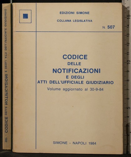 Codice delle notificazioni - codice, e