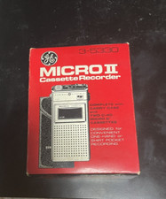 Micro II Cassette Recorder - General Electrics 3-5330