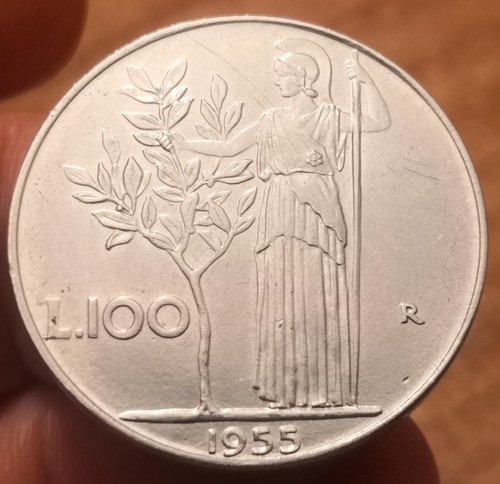 Moneta 100 lire 1955 - moneta,