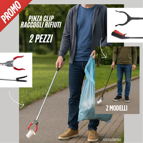 Pinza raccogli rifiuti pezzi - pinza, 2