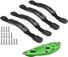 4 Pack Double Hole Kayak Carry Handles with Hardware for Ocean Kayak Lifetime...