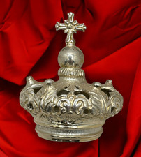 Corona per santi imperiale ottone Madonna rosario Maria statua ihs 3,5 cm