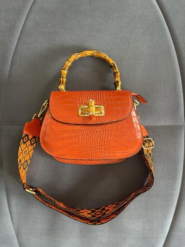 Borsa donna arancione vera - borsa,