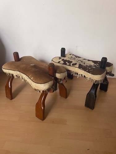 Coppia sgabello pelle da - di,