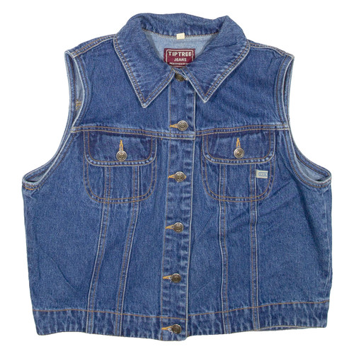 Giacca denim blu senza - giacca,