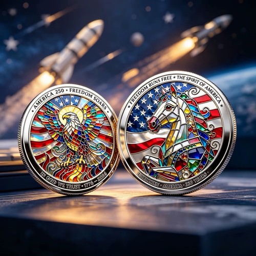 Moneta commemorativa america - commemorativa,
