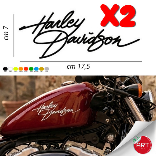 Coppia adesivi harley davidson - adesivi,