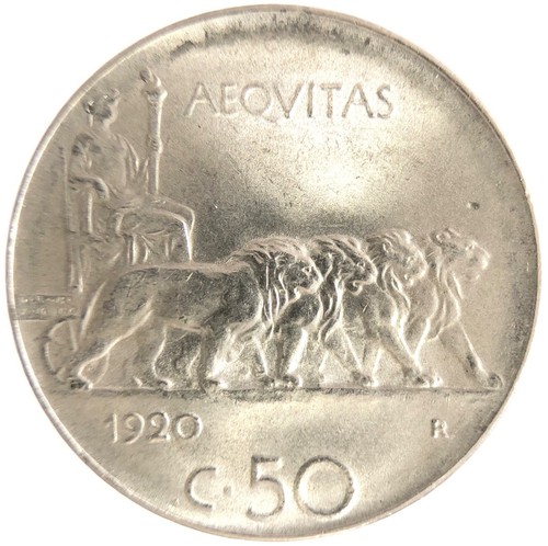 Moneta centesimi 1920 leoni - moneta,