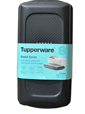 Tupperware 64 oz (1/2 gal) contenitore salvapane base in plastica nero e bianco