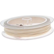 Cordino di cotone cerato Ecrù