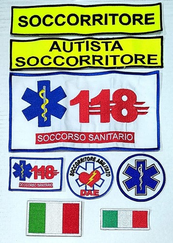 Patch ricamata emergenza 118 - patch,