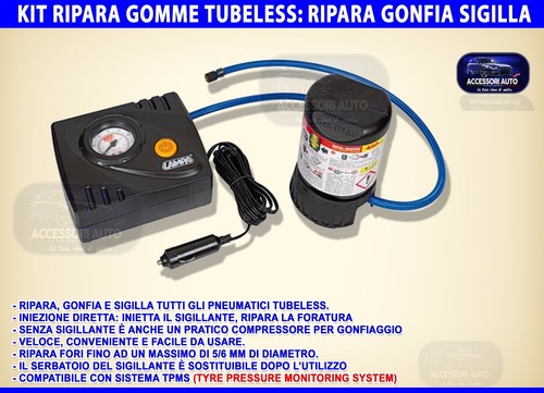 Riparazione gomme auto kit