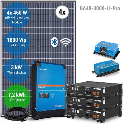 Impianto solare isola 3000w - a,