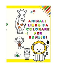 Animali libro colorare - animali, per