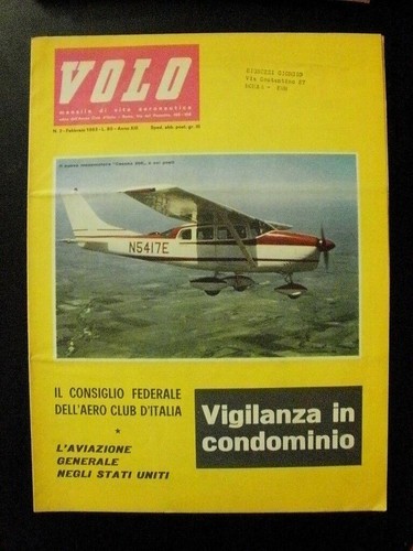 Rivista aeronautica volo - rivista, n