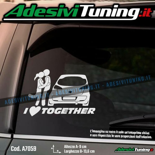 Adesivo love together - adesivo,
