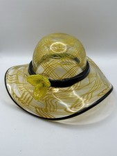 Cappello in vetro di Murano giallo / ciotola / Made in Italy - Venezia