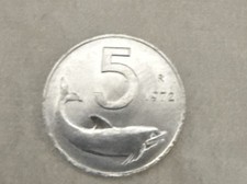1972 - 5 LIRE - DELFINO - REPUBBLICA ITALIANA - MONETA CIRCOLATA 